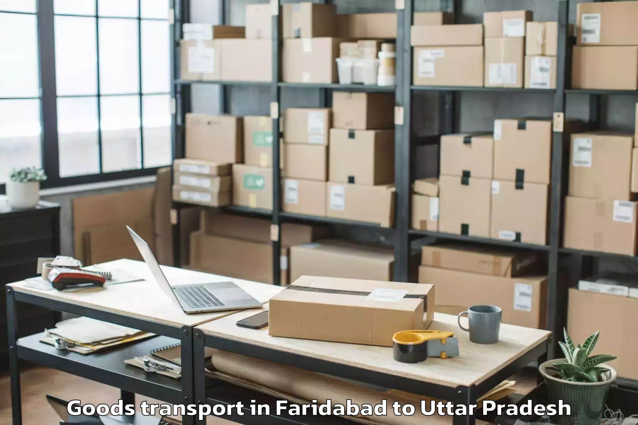 Faridabad to Handiya Goods Transport